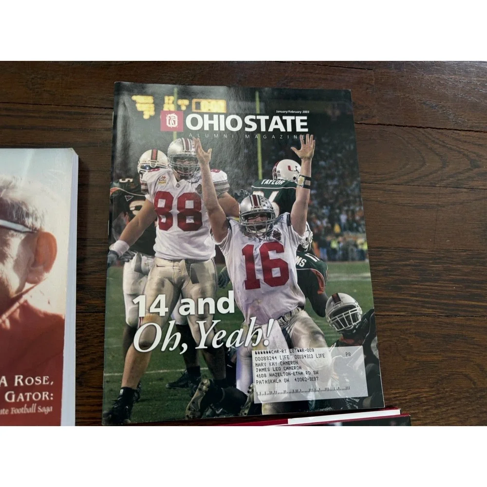 Lot 6 Ohio State‎ Buckeyes Football Books OSU History 1968 2002